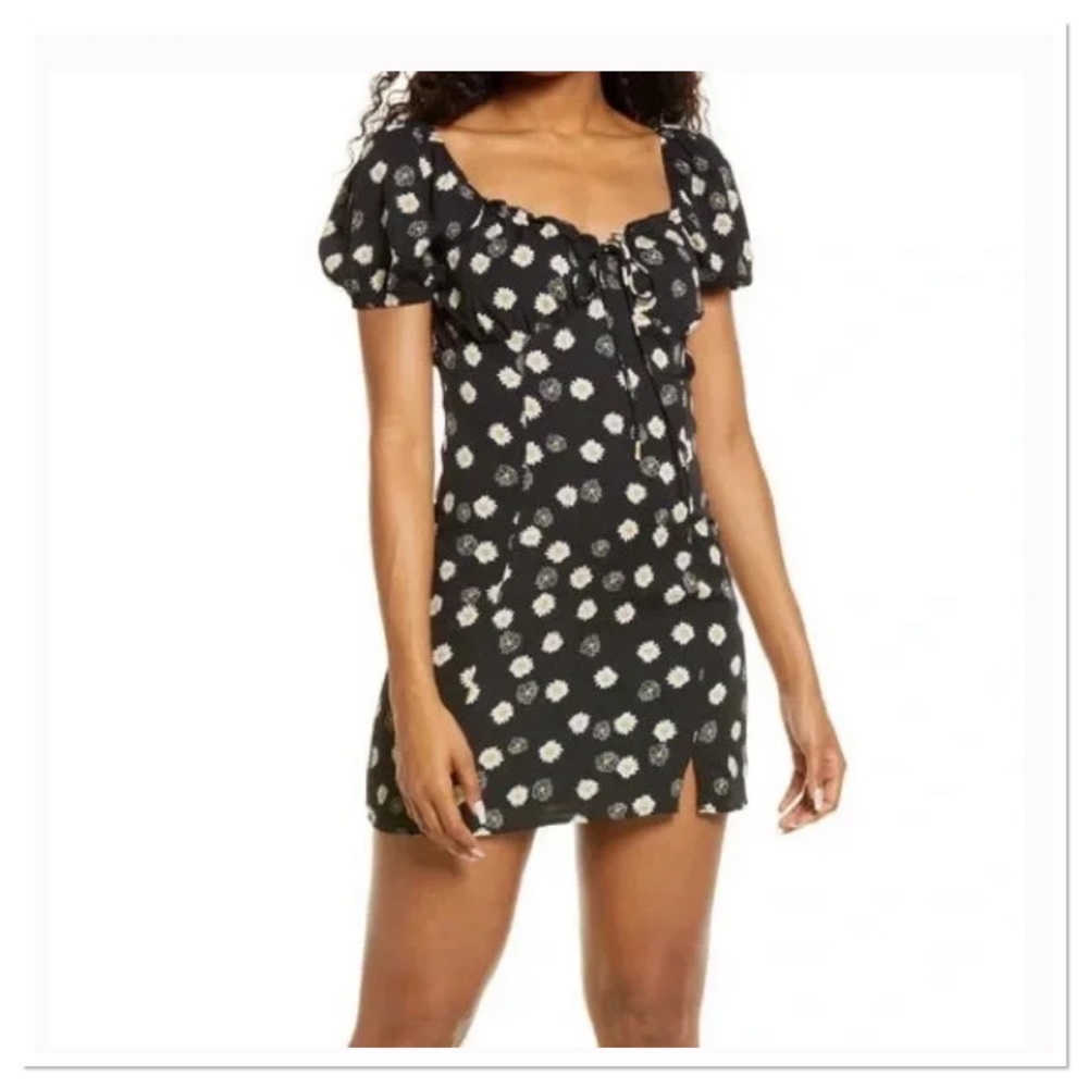 BP. Women’s Floral Tie Front Mini Dress Size XS